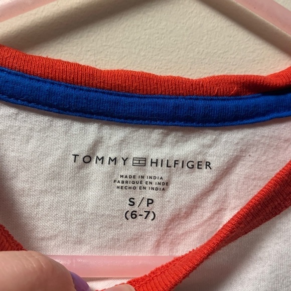 4/30$ Tommy Hilfiger t-shirt small kids 6-7years - Picture 3 of 6